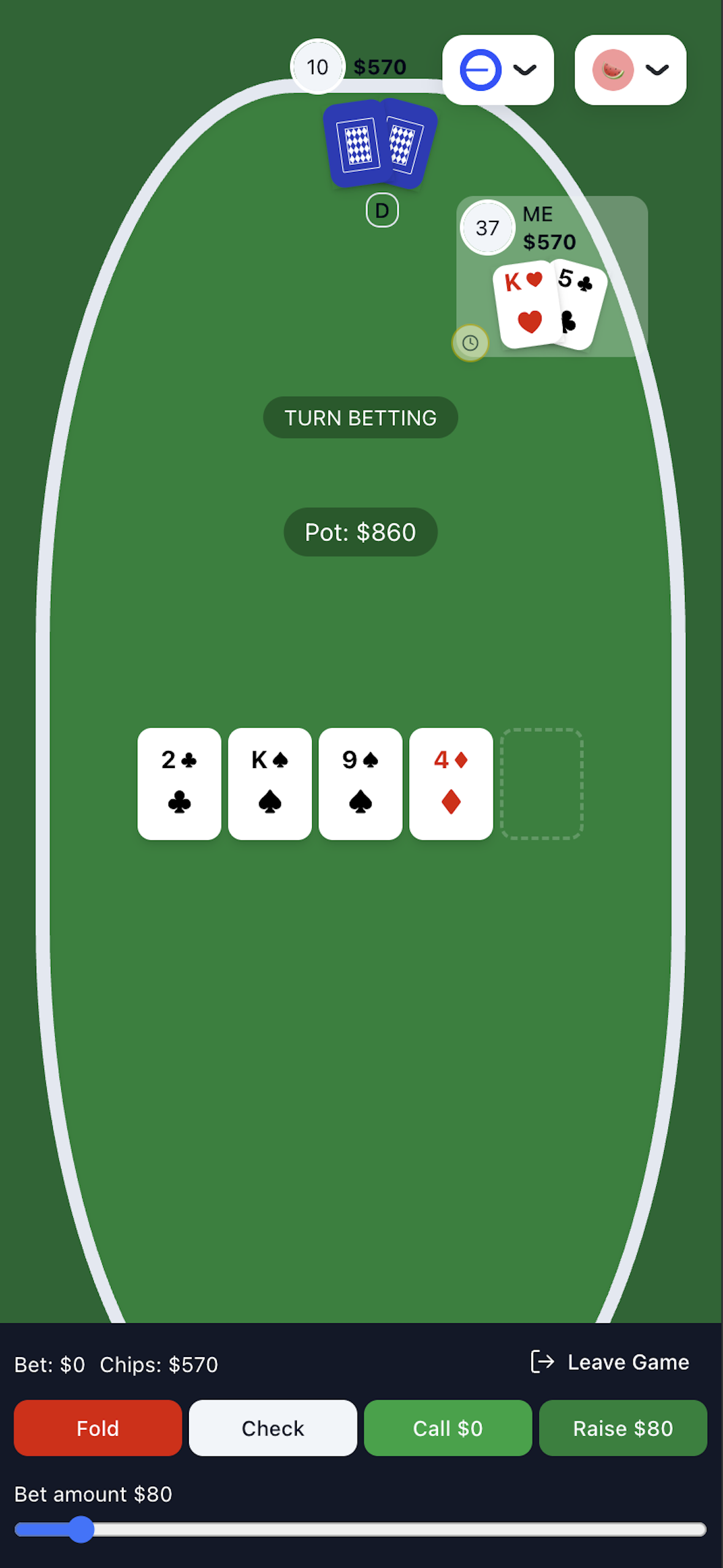 Mental Poker - Farcaster Mini Apps screenshot